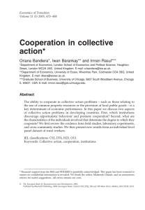 Cooperation in collective Economics of Transition Volume 13 (3) 2005, 473–498