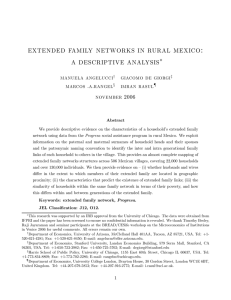 extended family networks in rural mexico: a descriptive analysis ∗ manuela angelucci