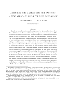 measuring the market size for cannabis: ¤ matthias parey