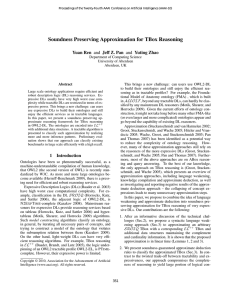 Soundness Preserving Approximation for TBox Reasoning