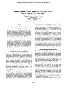 Computationally Feasible Automated Mechanism Design: General Approach and Case Studies