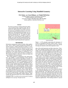 Interactive Learning Using Manifold Geometry