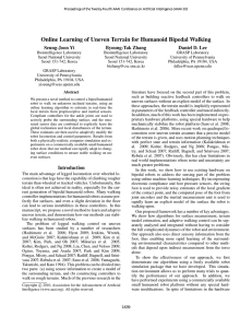 Online Learning of Uneven Terrain for Humanoid Bipedal Walking Seung-Joon Yi