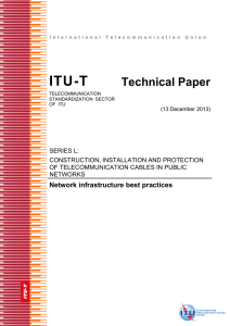 ITU-T Technical Paper Network infrastructure best practices SERIES L: