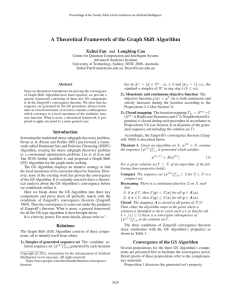A Theoretical Framework of the Graph Shift Algorithm