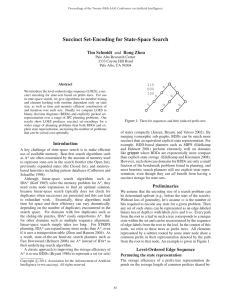 Succinct Set-Encoding for State-Space Search Tim Schmidt and Rong Zhou