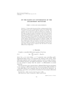 ON THE RADIUS OF CONVERGENCE OF THE LOGARITHMIC SIGNATURE