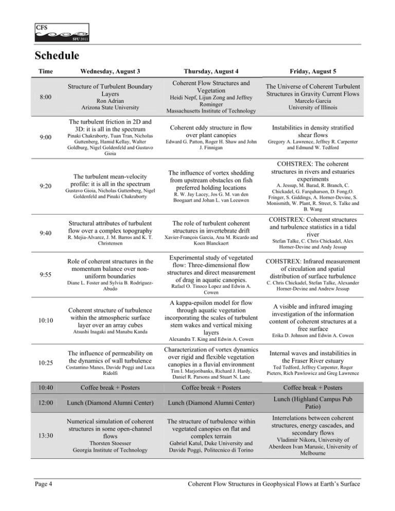 Meaning Schedule Time