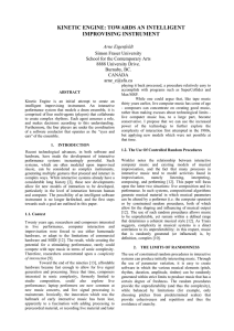 KINETIC ENGINE: TOWARDS AN INTELLIGENT IMPROVISING INSTRUMENT