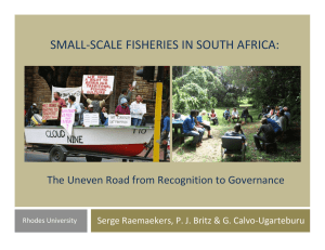 SMALL-SCALE FISHERIES IN SOUTH AFRICA: Rhodes University