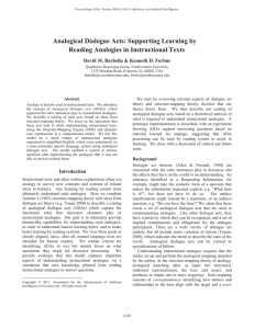 Analogical Dialogue Acts: Supporting Learning by Reading Analogies in Instructional Texts