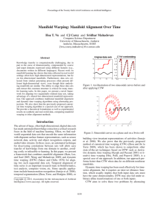 Manifold Warping: Manifold Alignment Over Time