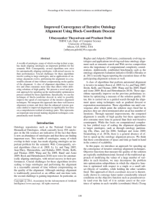 Improved Convergence of Iterative Ontology Alignment Using Block-Coordinate Descent