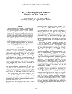 An Efficient Higher-Order Consistency Algorithm for Table Constraints