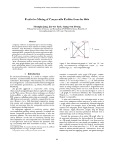 Predictive Mining of Comparable Entities from the Web