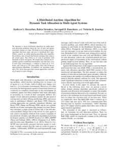 A Distributed Anytime Algorithm for Dynamic Task Allocation in Multi-Agent Systems