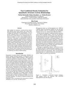 Fast Conditional Density Estimation for Quantitative Structure-Activity Relationships