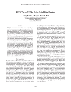 LRTDP Versus UCT for Online Probabilistic Planning