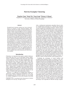 Pairwise Exemplar Clustering Yingzhen Yang Xinqi Chu Feng Liang