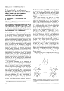 Orthometalation in calixarenes: Synthesis and structural characteriza- tion of a novel orthopalladated