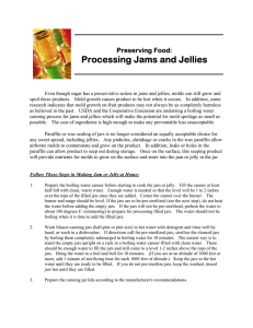 Processing Jams and Jellies  Preserving Food: