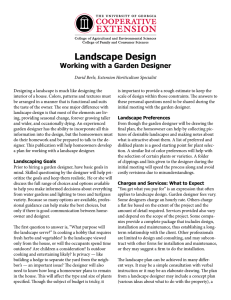 Landscape Design Working with a Garden Designer