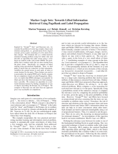 Markov Logic Sets: Towards Lifted Information