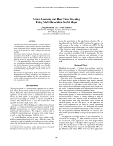 Model Learning and Real-Time Tracking Using Multi-Resolution Surfel Maps