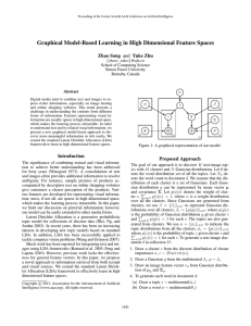 Graphical Model-Based Learning in High Dimensional Feature Spaces {zhaos,