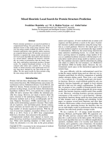 Mixed Heuristic Local Search for Protein Structure Prediction