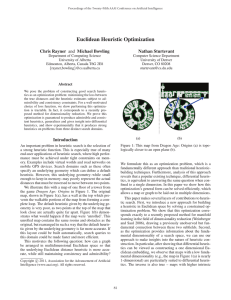 Euclidean Heuristic Optimization Chris Rayner and Michael Bowling Nathan Sturtevant