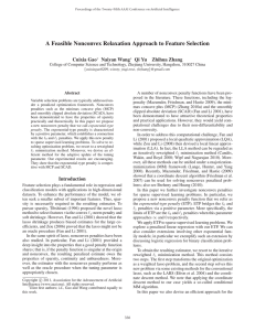 A Feasible Nonconvex Relaxation Approach to Feature Selection Cuixia Gao Naiyan Wang