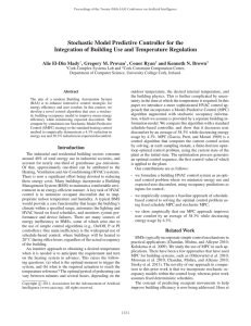 Stochastic Model Predictive Controller for the Alie El-Din Mady