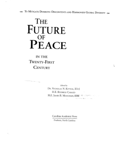 FUTURE PEACE THE OF