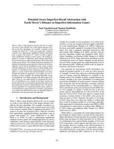 Potential-Aware Imperfect-Recall Abstraction with Earth Mover’s Distance in Imperfect-Information Games