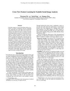 Cross-View Feature Learning for Scalable Social Image Analysis and Jianguo Xiao