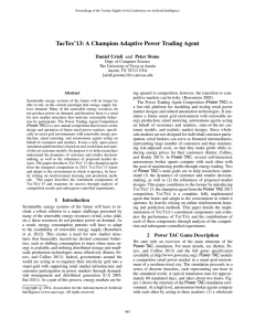 TacTex’13: A Champion Adaptive Power Trading Agent