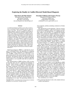 Exploring the Duality in Conflict-Directed Model-Based Diagnosis