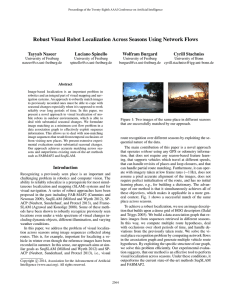 Robust Visual Robot Localization Across Seasons Using Network Flows Tayyab Naseer