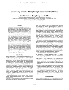 Decomposing Activities of Daily Living to Discover Routine Clusters