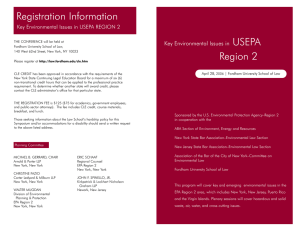 Registration Information USEPA Key Environmental Issues in