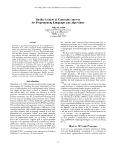 On the Relation of Constraint Answer Set Programming Languages and Algorithms