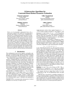 Q-Intersection Algorithms for Constraint-Based Robust Parameter Estimation Clement Carbonnel Gilles Trombettoni