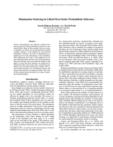 Elimination Ordering in Lifted First-Order Probabilistic Inference