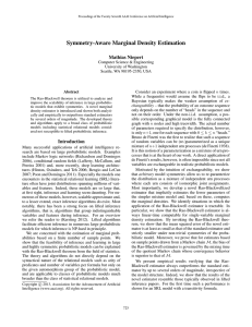 Symmetry-Aware Marginal Density Estimation Mathias Niepert