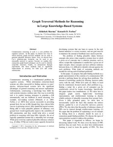 Graph Traversal Methods for Reasoning in Large Knowledge-Based Systems Abhishek Sharma