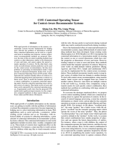 COT: Contextual Operating Tensor for Context-Aware Recommender Systems