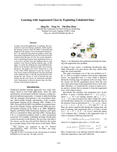 Learning with Augmented Class by Exploiting Unlabeled Data