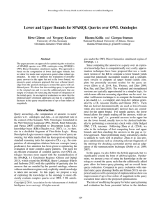 Lower and Upper Bounds for SPARQL Queries over OWL Ontologies