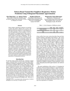 Pattern-Based Variant-Best-Neighbors Respiratory Motion Prediction Using Orthogonal Polynomials Approximation